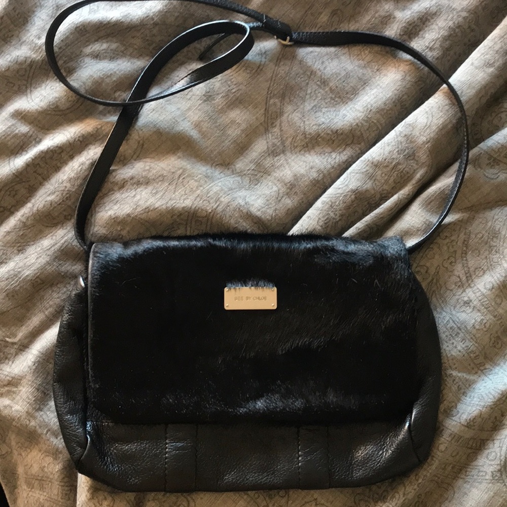 See by Chloe Haircalf & Leather Crossbody Bag